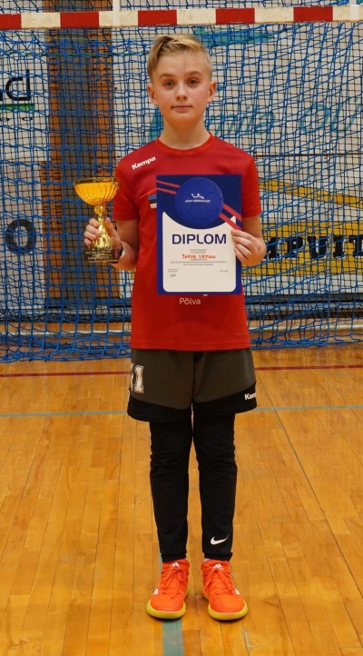 EKV 2022 D2 klass parim mängija Jakob Urman Põlva SK.JPG