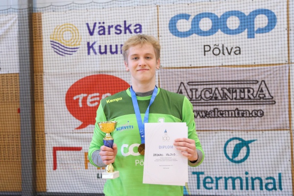 EMV 2023 A klass parim väravavaht Andero Viljus Põlva SK (Karoliina Ulmand).JPG