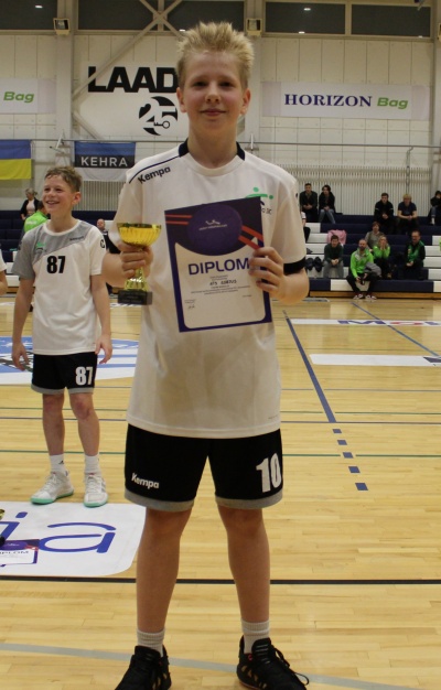 EKV 2023 D2 klass parim mängija Ats Korjus Aruküla SK.JPG