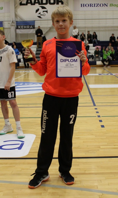 EKV 2023 D2 klass parim väravavaht Harri Raukas Aruküla SK.JPG